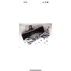 lele sadoughi‎ 2 Pack Betty Headbands Black And White Retails $49